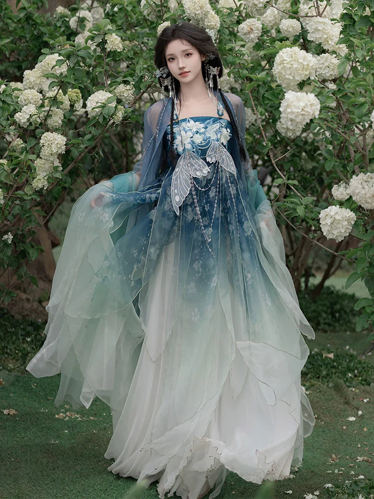 Sleep Lily 百合眠 - Tang Dynasty Style Hanfu Dress Heziqun