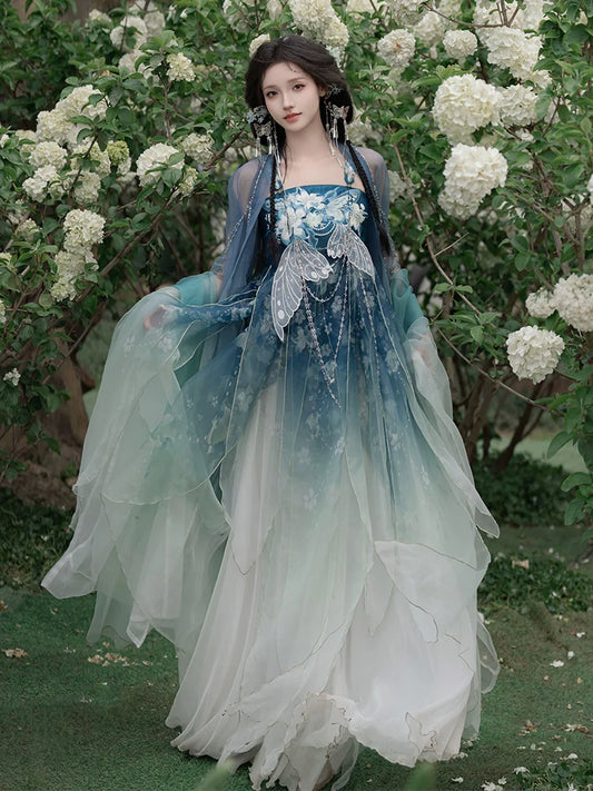 Sleep Lily 百合眠 - Tang Dynasty Style Hanfu Dress Heziqun
