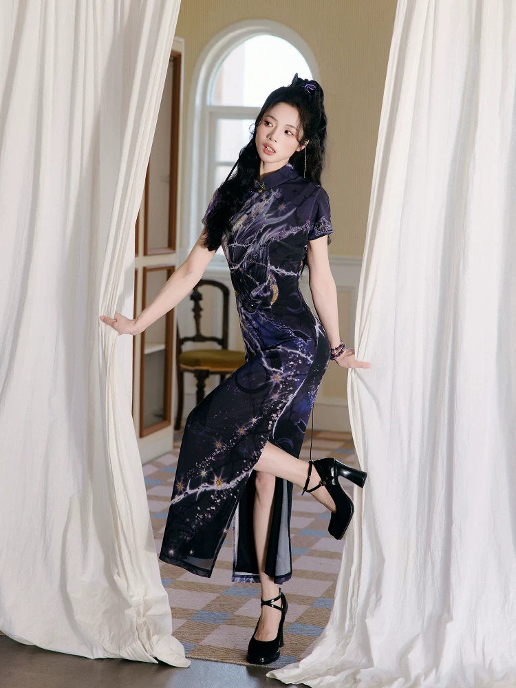 Thorn Bird 荆棘鸟 - New Chinese Style Cheongsam Dress (Preorder)