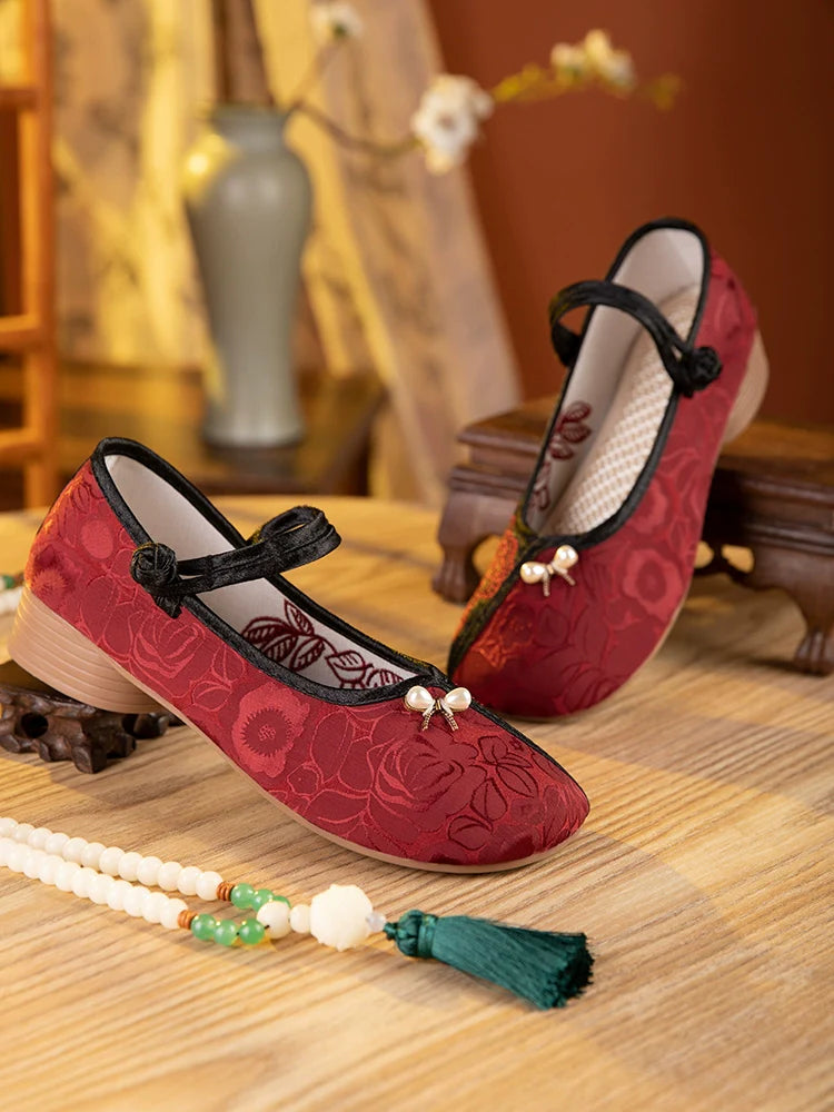 Daisy - Embroidered Qipao Shoes