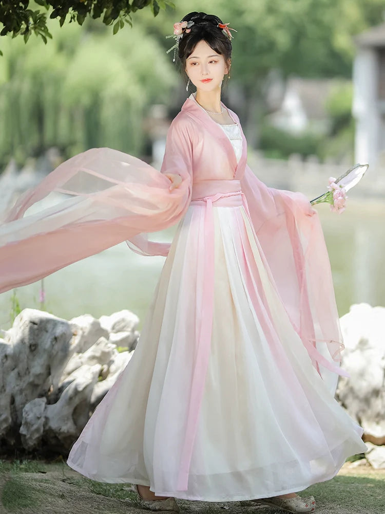 Roselle - Wei Jin Fairy Style Qiyao Ruqun