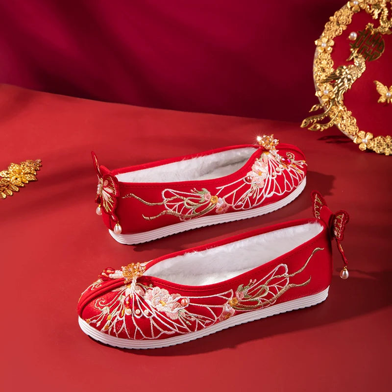 Lila - Embroidered Hanfu Bridal Shoes