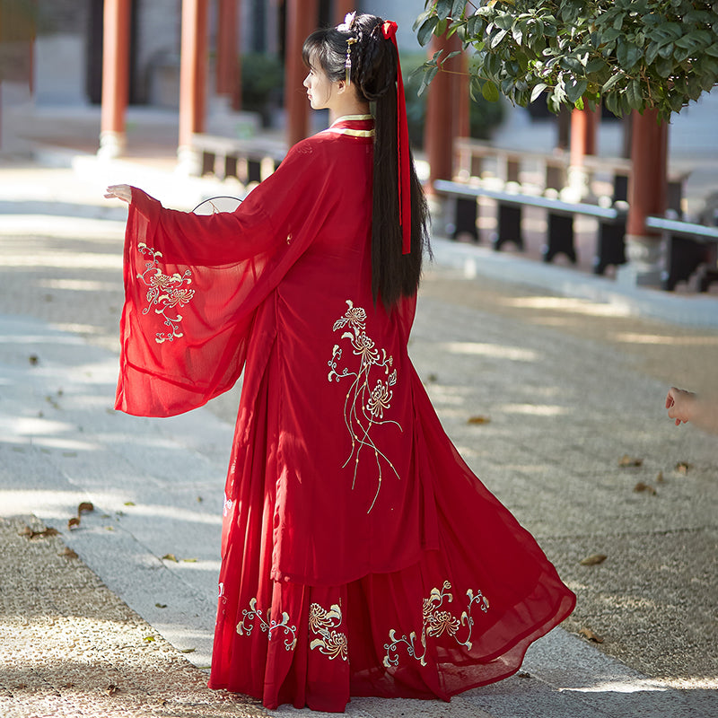 Hidden Flower 花之隐 - Song Dynasty Style Qiyao Ruqun Hanfu