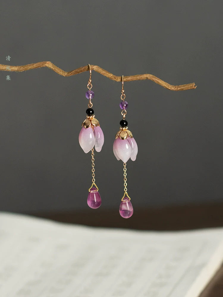 Lily Buds Chinese Style Earrings