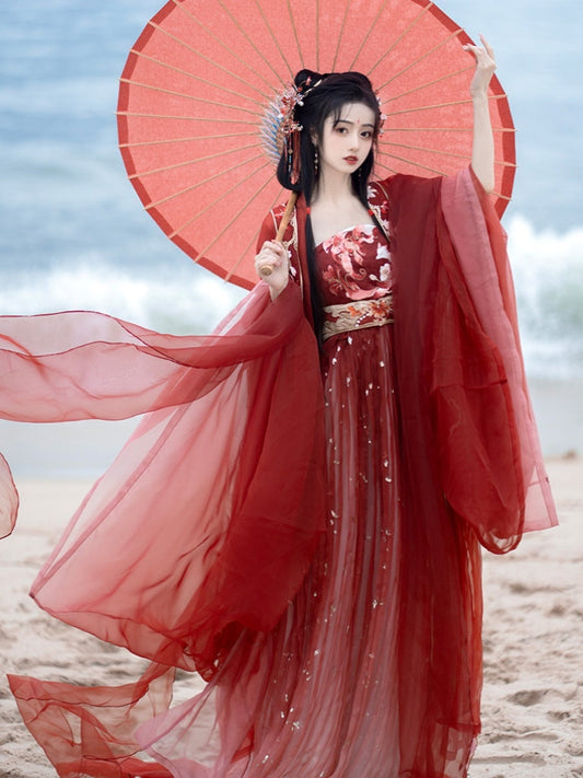 Nine Tail Fox 九尾 - Tang Dynasty Style Hanfu Dress Heziqun