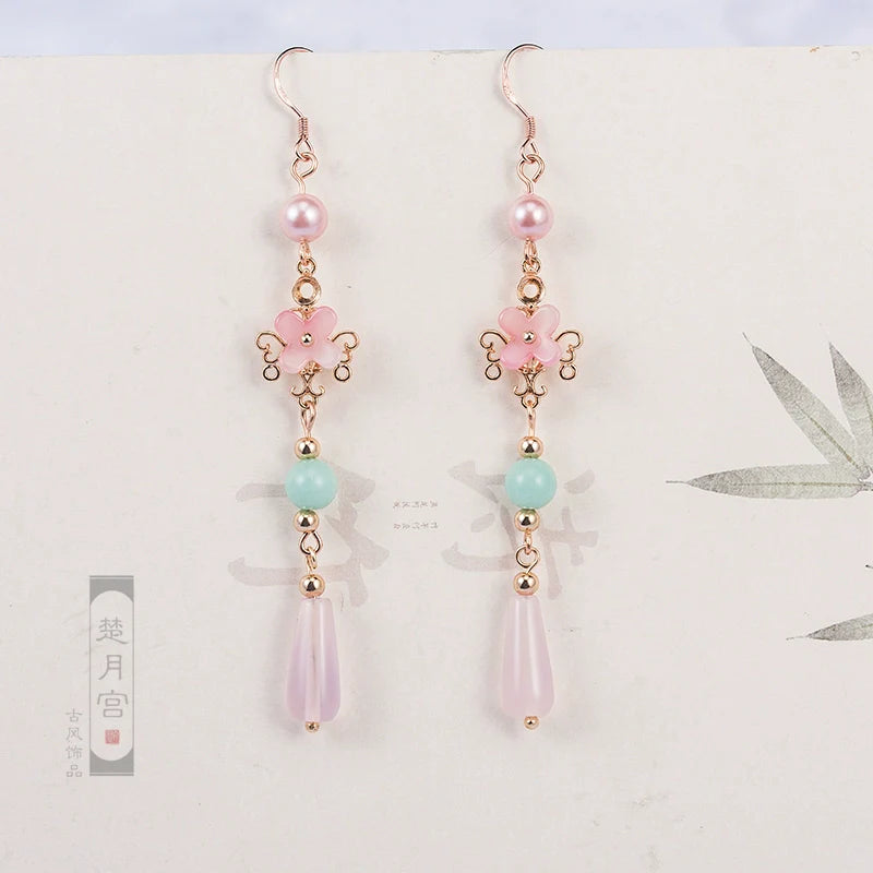 Flower God Chinese Style Earrings