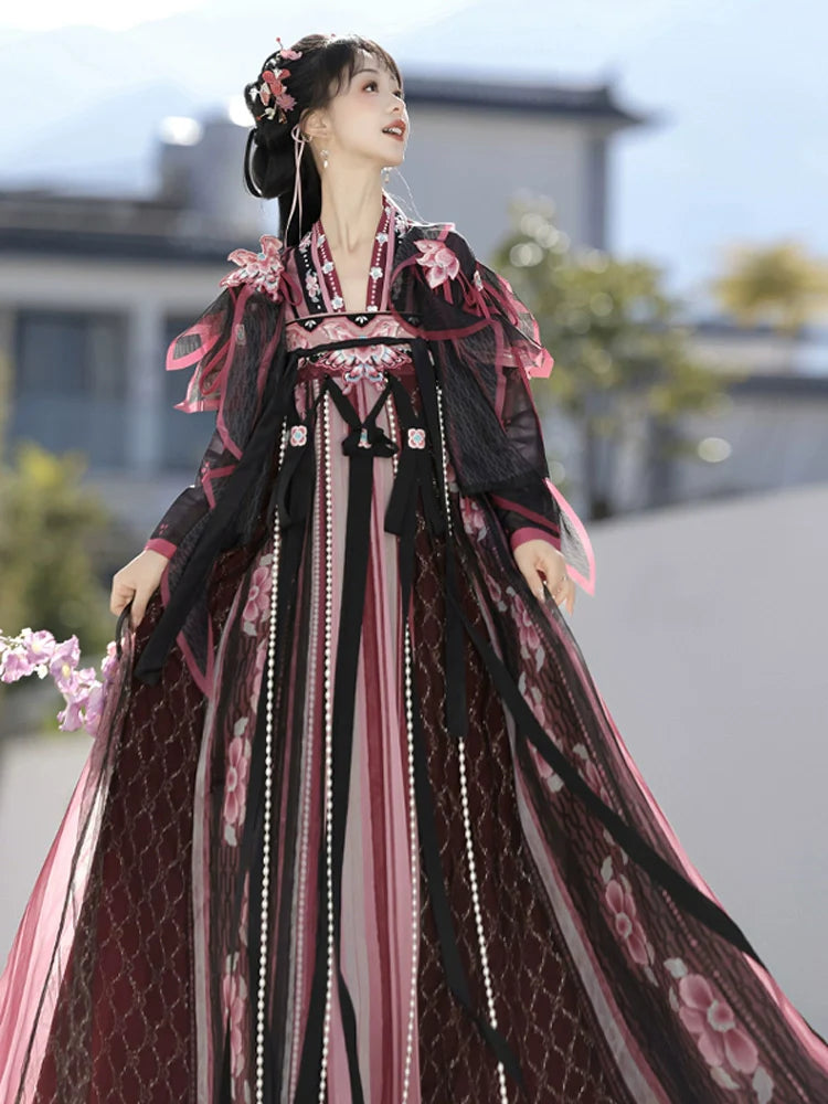 Song of Luo 洛之瑶 - Tang Dynasty Style Qixiong Ruqun