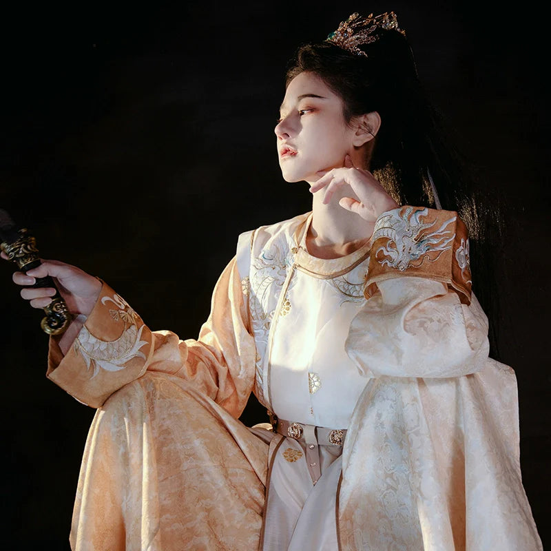 Tang Dynasty Hanfu Robe - Eternal Dawn 东君云梦
