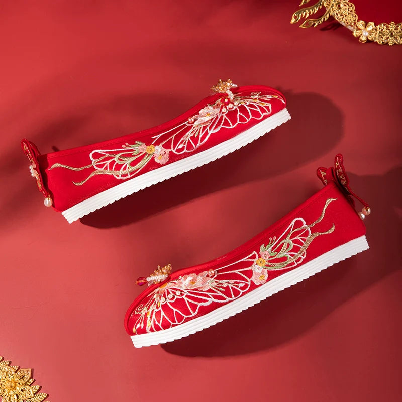 Lila - Embroidered Hanfu Bridal Shoes