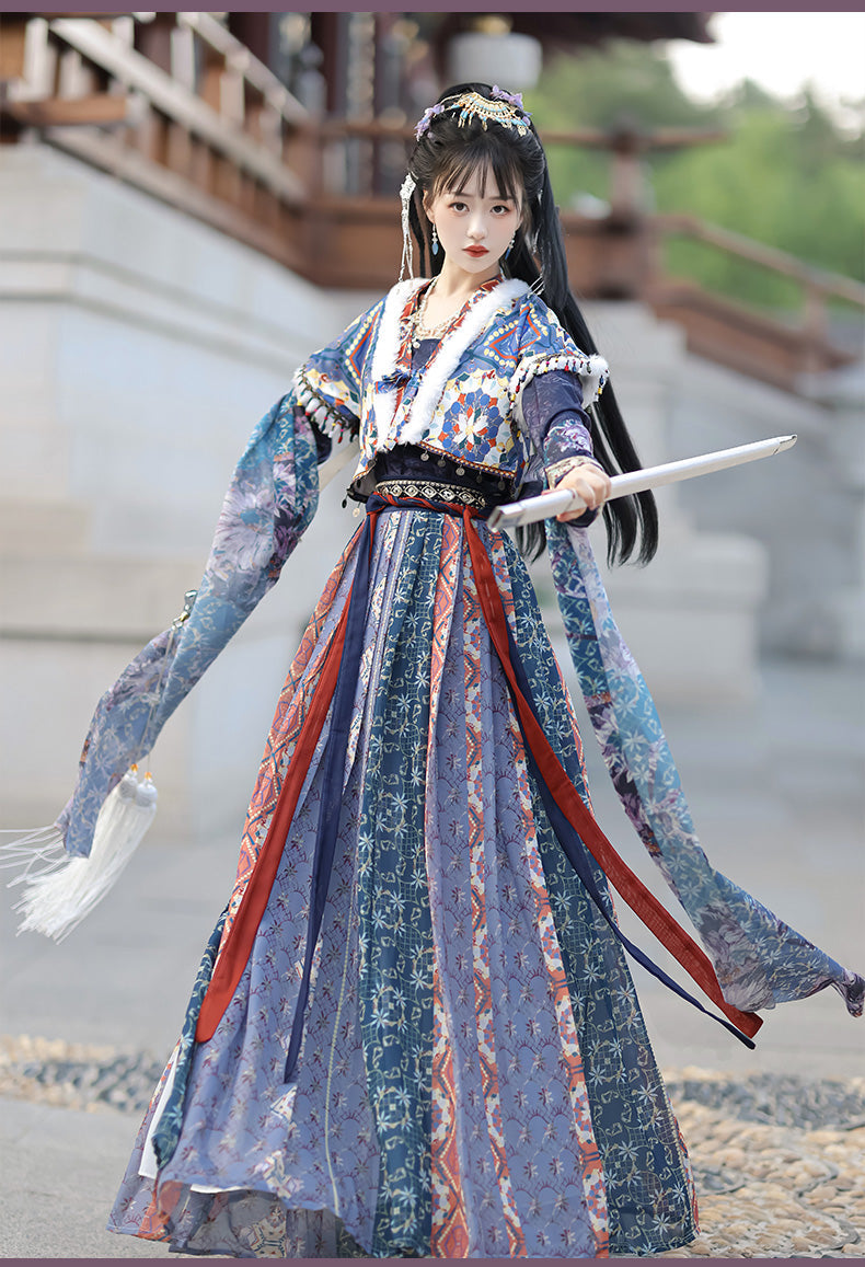Qingdai 青黛 - Tang Dynasty Style Beizi Qiyao Ruqun