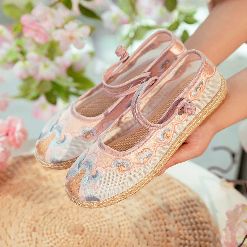 Lucy - Sheer Embroidered Chinese Hanfu Shoes