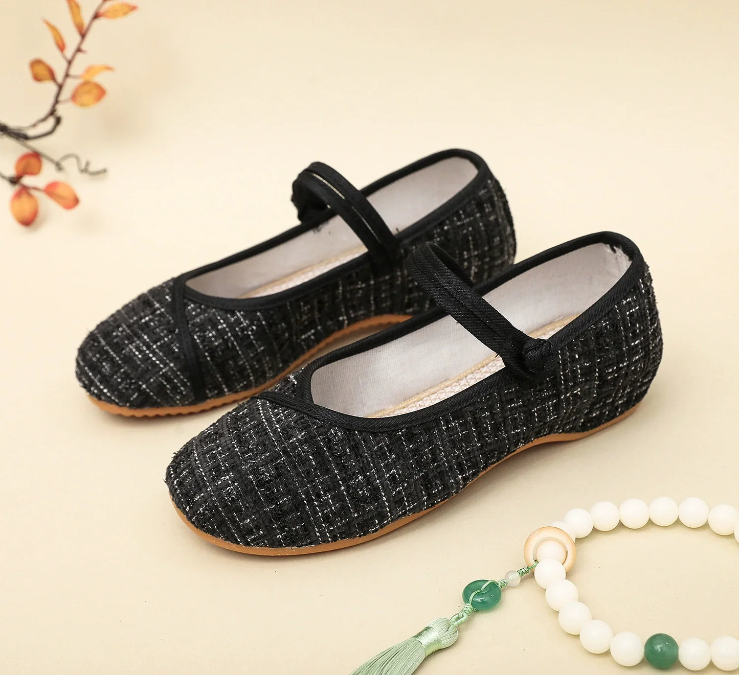 Glitter - Classic Tweed Shoes for Women