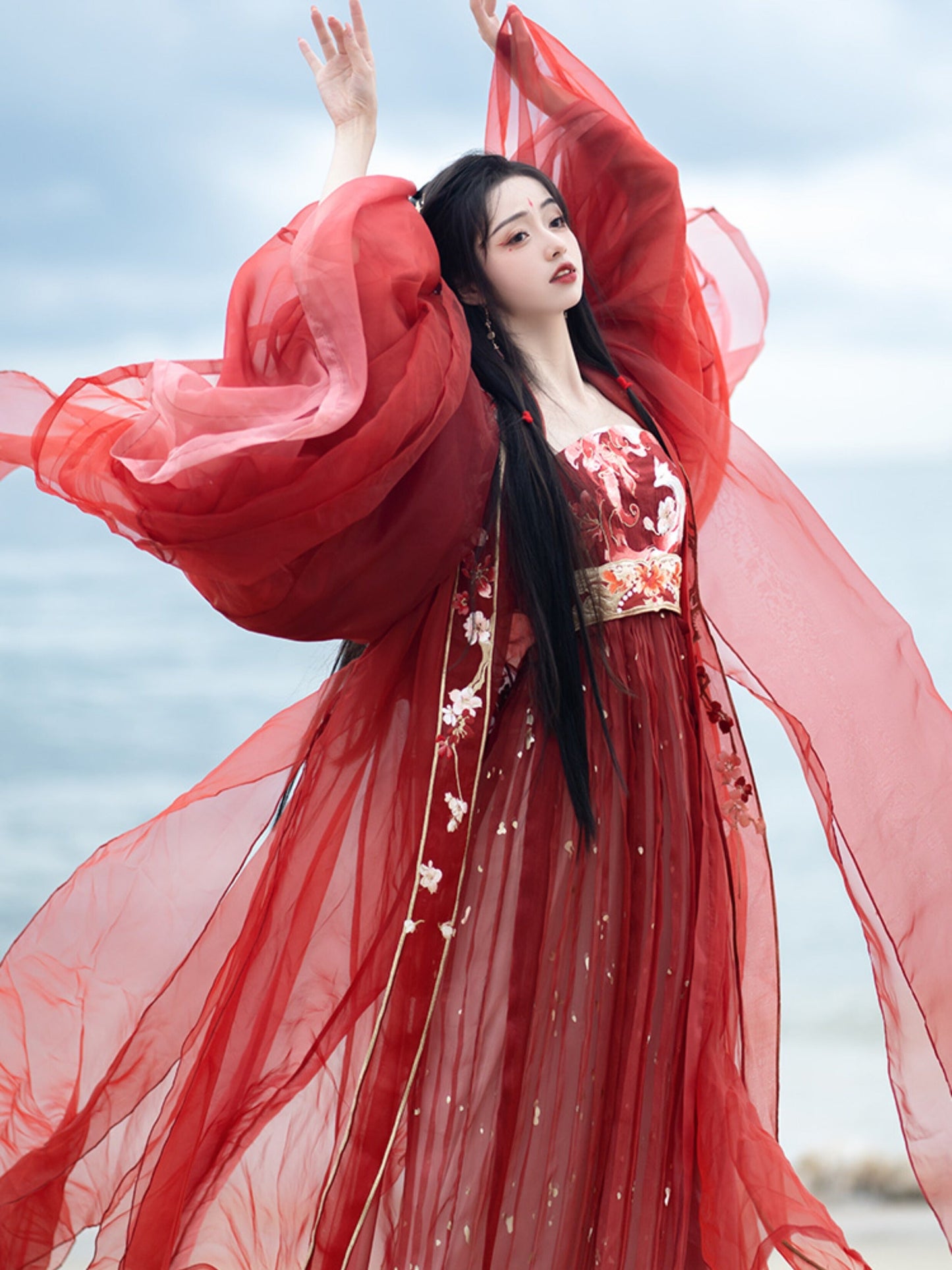 Nine Tail Fox 九尾 - Tang Dynasty Style Hanfu Dress Heziqun