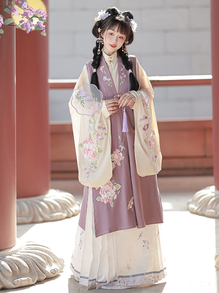Autumn Wind 秋风 - Bijia & Mamianqun Ming Dynasty Hanfu Set