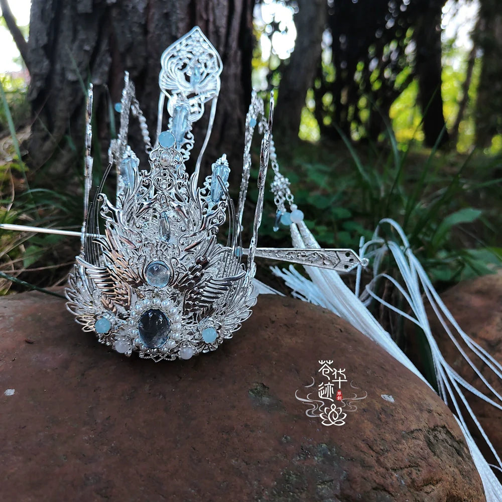 Galaxy River - Unisex Hanfu Hair Crown (Preorder)