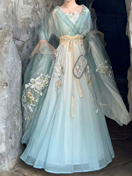 Jade Lotus 玉莲 - Wei Jin Fairy Style Qiyao Ruqun