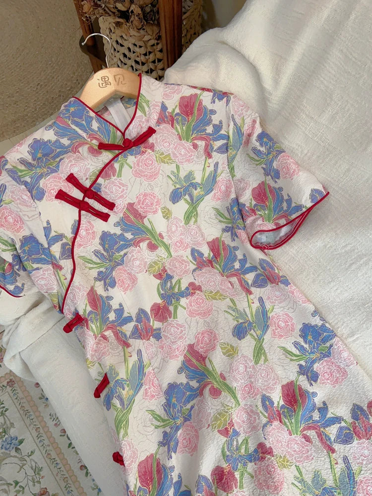Spring Breeze 十里春风 - New Chinese Style Cheongsam Dress