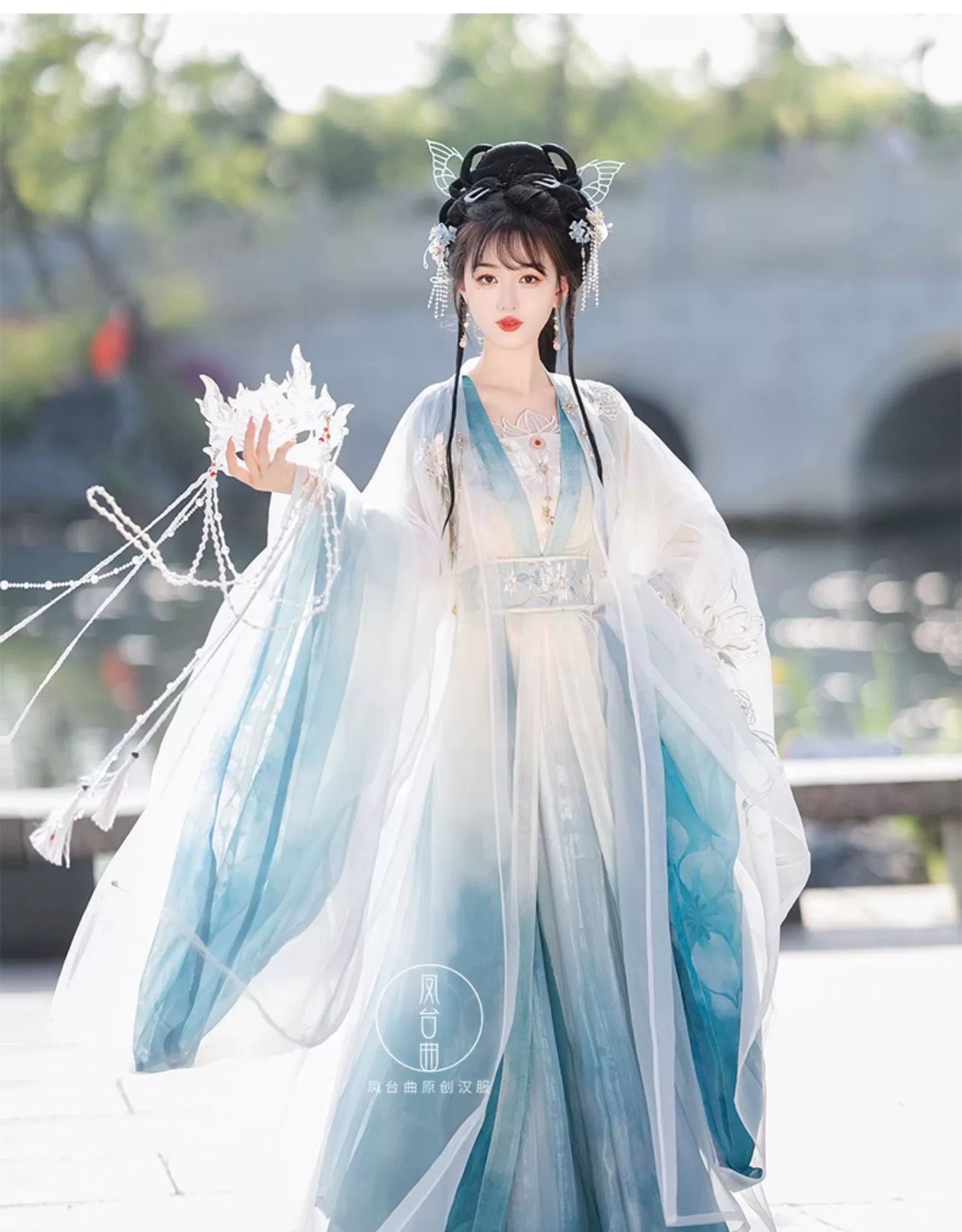 Bamboo Shadow 竹影 - Wei Jin Princess Style Qiyao Ruqun (Preorder)