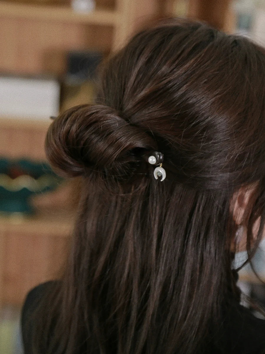 Ebony Hair Stick: The Moon is Out