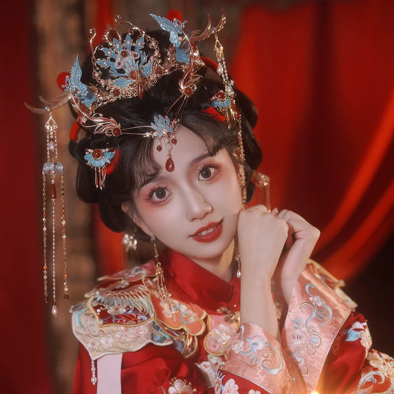 Chinese Wedding Hair Accessories: Magpie Phoenix