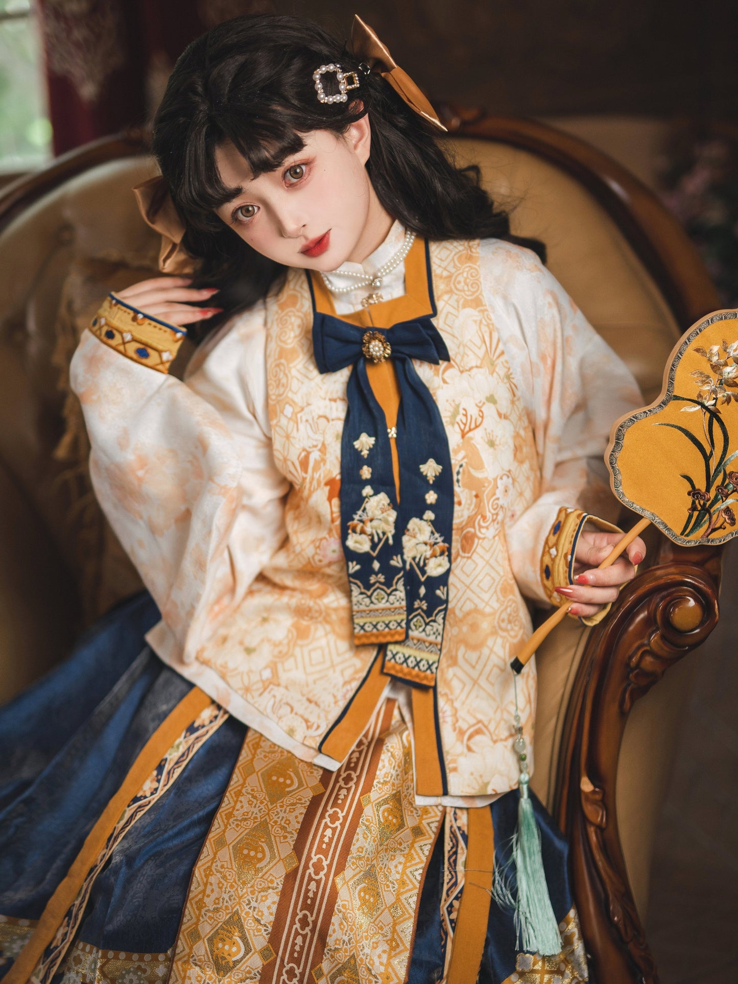 Reindeer Girl 驯鹿少女 - Bijia & Mamianqun Ming Dynasty Hanfu Set