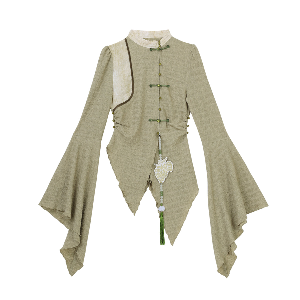 Qingti 青提 - New Chinese Style Modern Cheongsam Outfit