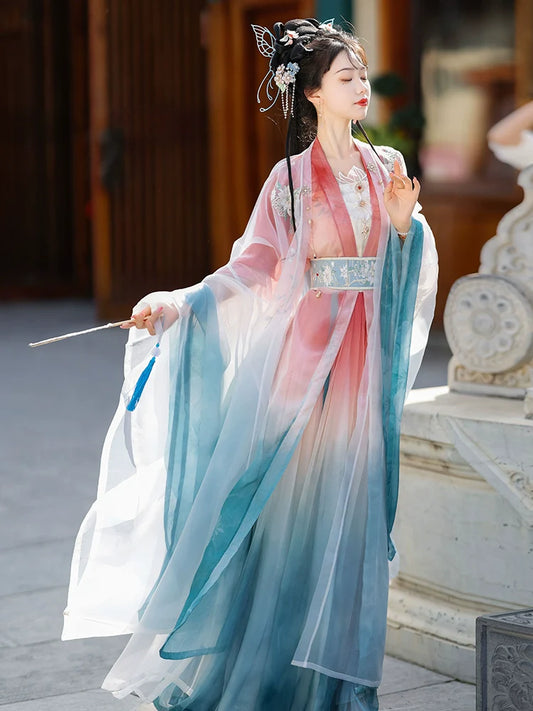 Bamboo Shadow 竹影 - Wei Jin Princess Style Qiyao Ruqun (Preorder)