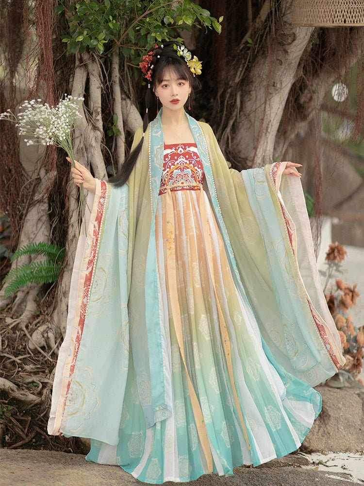 Yushu 玉树 - Tang Dynasty Style Hanfu Dress Heziqun