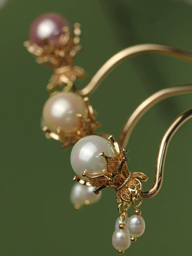 Freshwater Pearl Hair Pin: Margalit