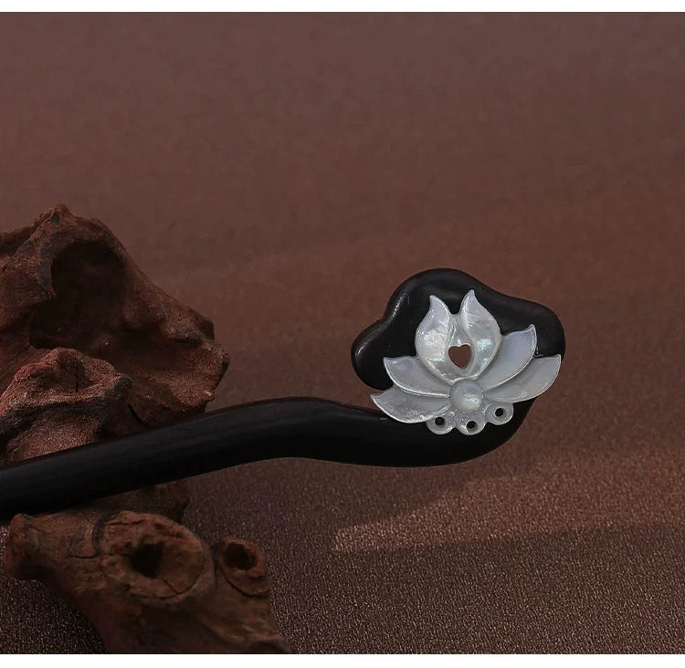 Ebony Hair Stick: Moonlight
