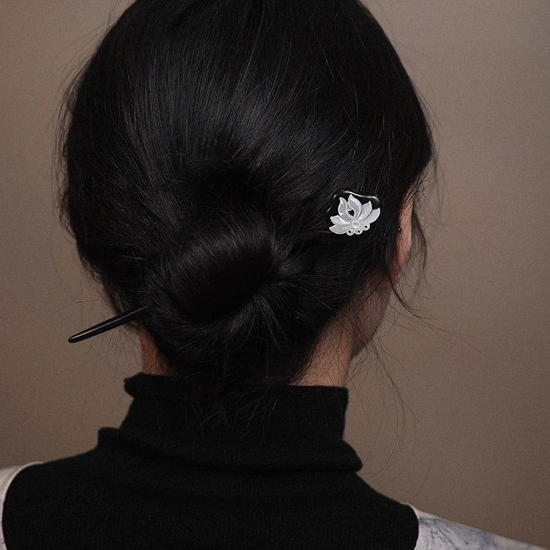 Ebony Hair Stick: Moonlight