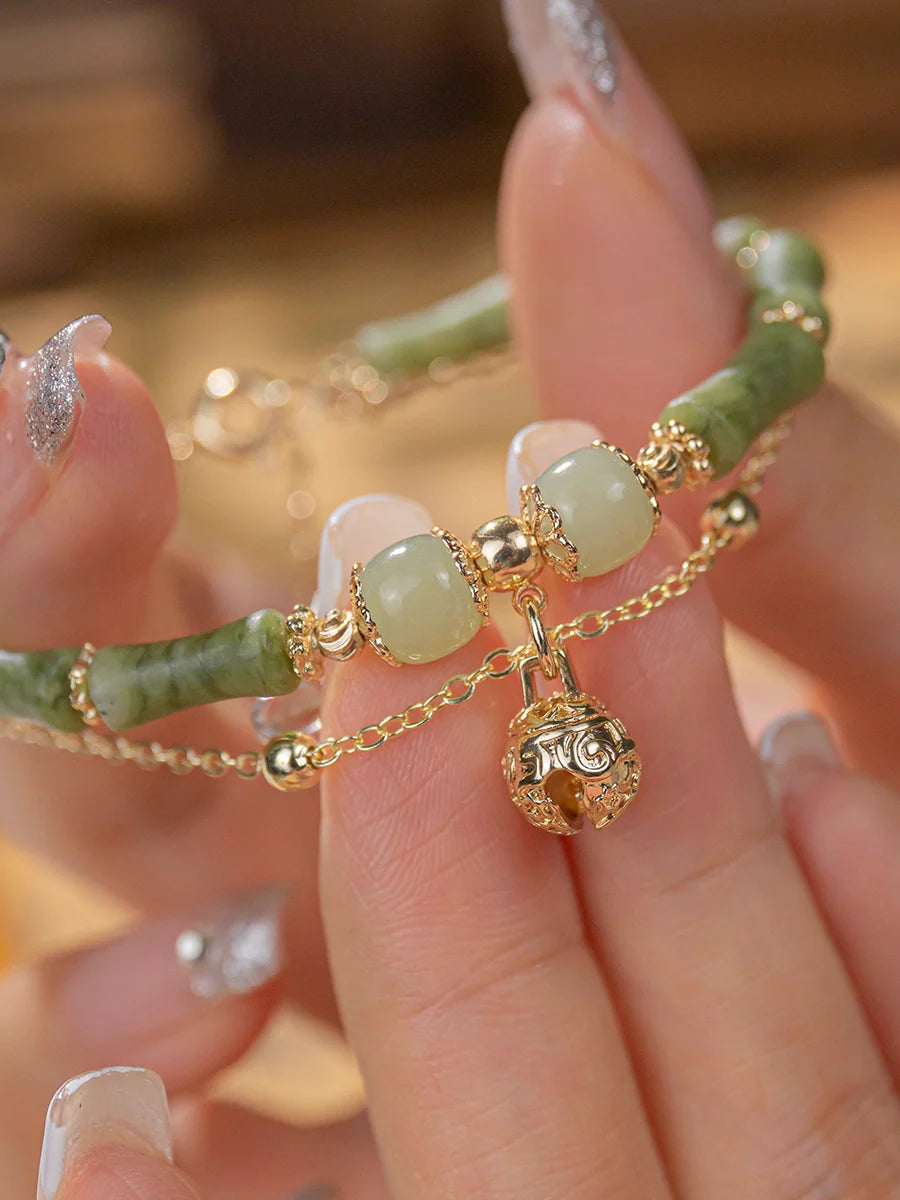 Jade Bamboo Bracelet
