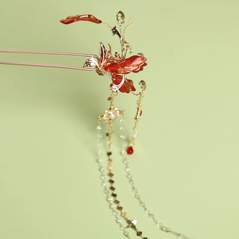 Hair Pin: Red Fox