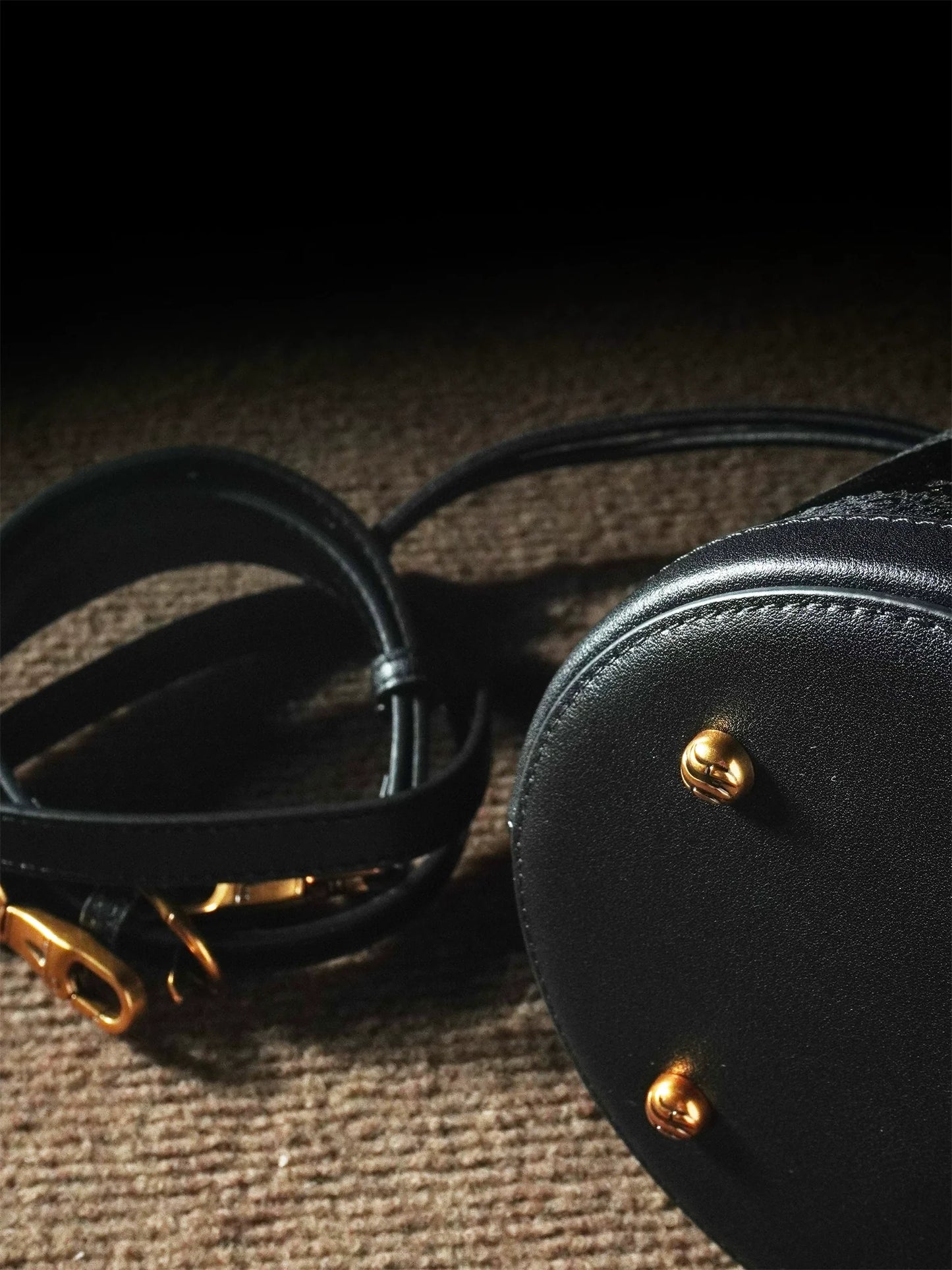 Golden Butterfly Mini Bucket Bag for Women