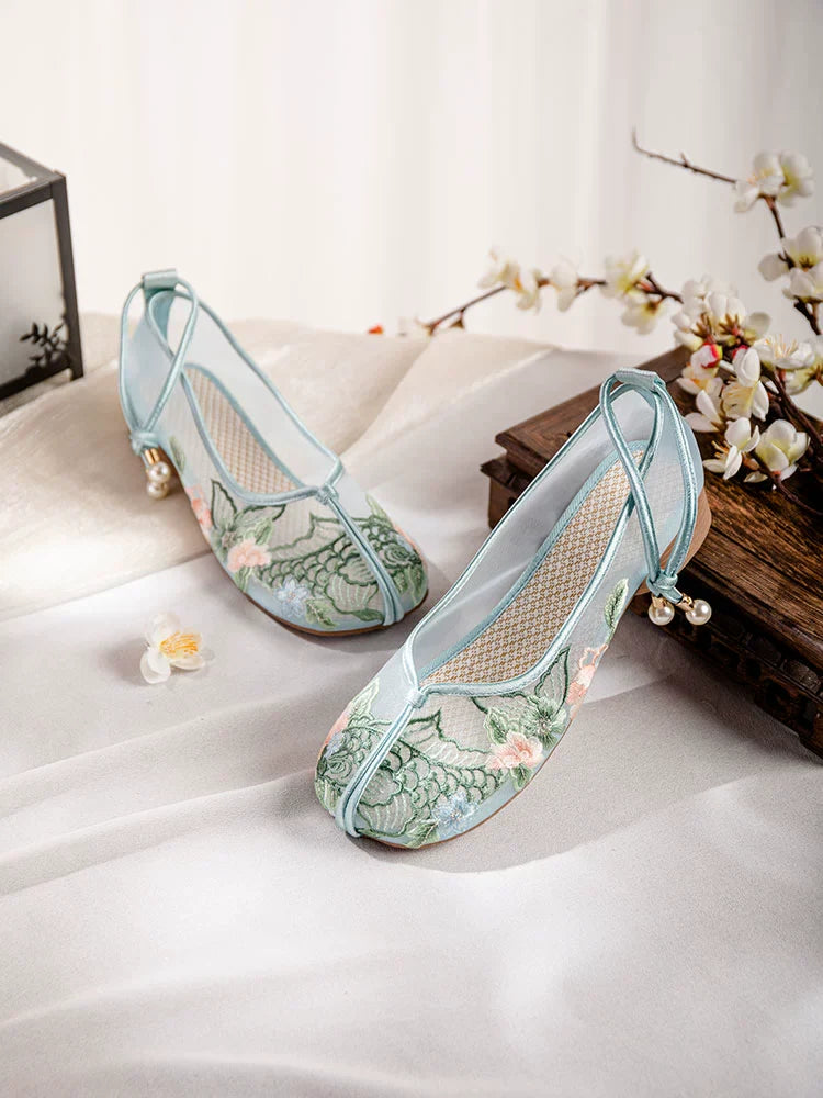 Charlotte - Embroidered Sheer Chinese Style Shoes