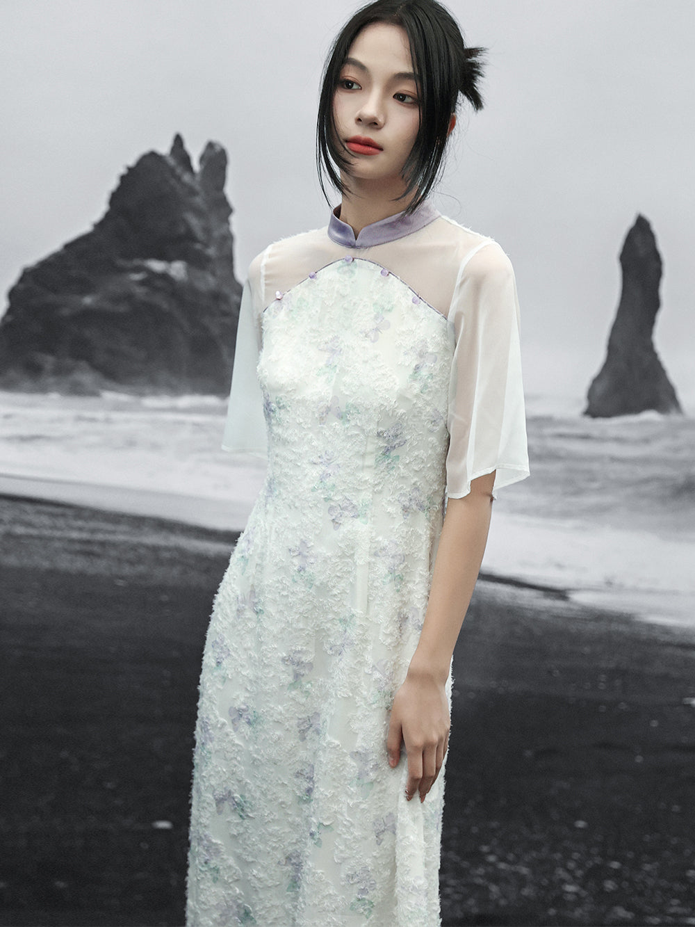 Snow Frost - Women's Summer New Chinese Style Cheongsam Dress