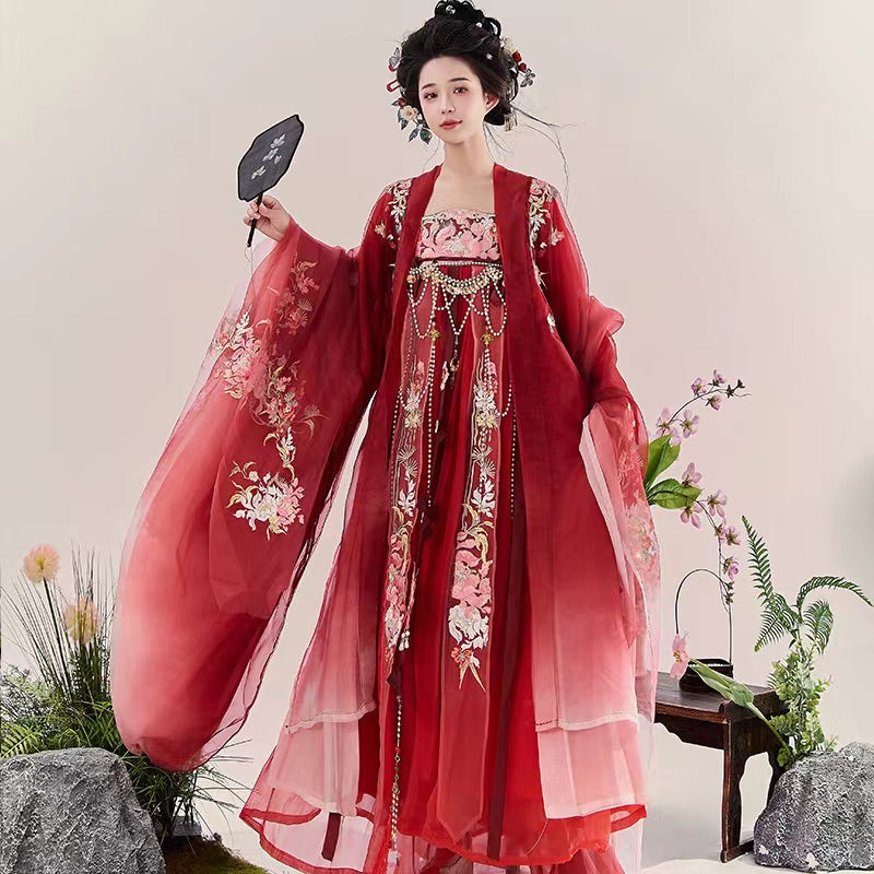 Drunken Winds - Tang Dynasty Style Hanfu Dress Heziqun