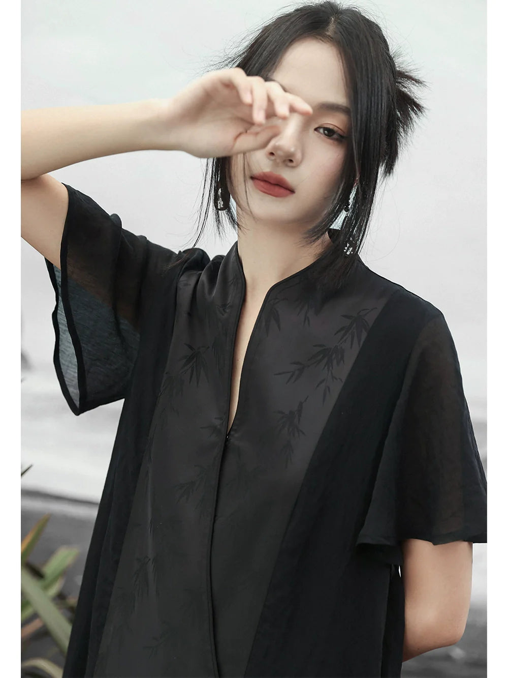 New Chinese Style Satin Dress: Space