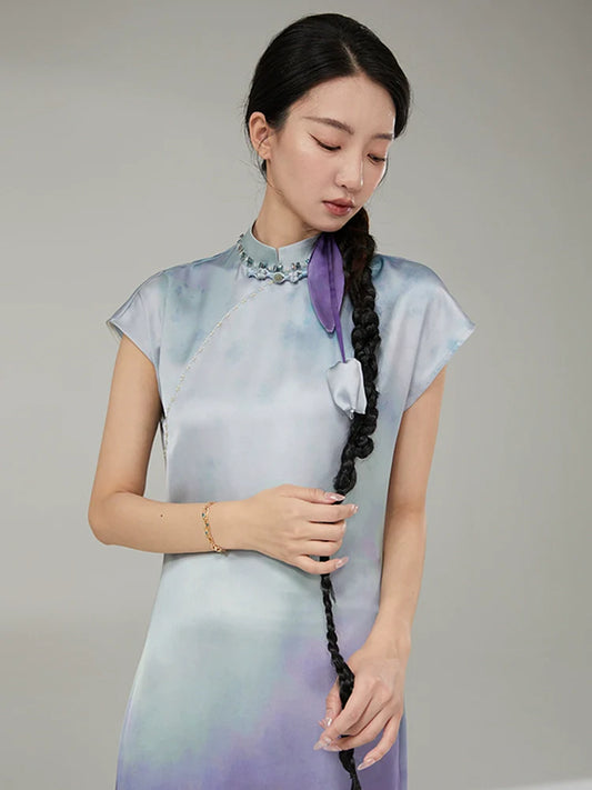 Xiuying 岫影 - New Chinese Style Cheongsam Dress (Preorder)