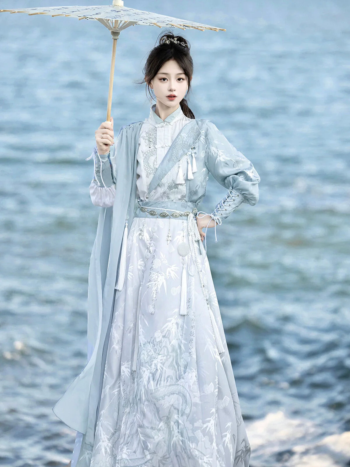 Ming Dynasty Modern Hanfu, New Chinese Style, Mamianqun, Lingyun 凌云
