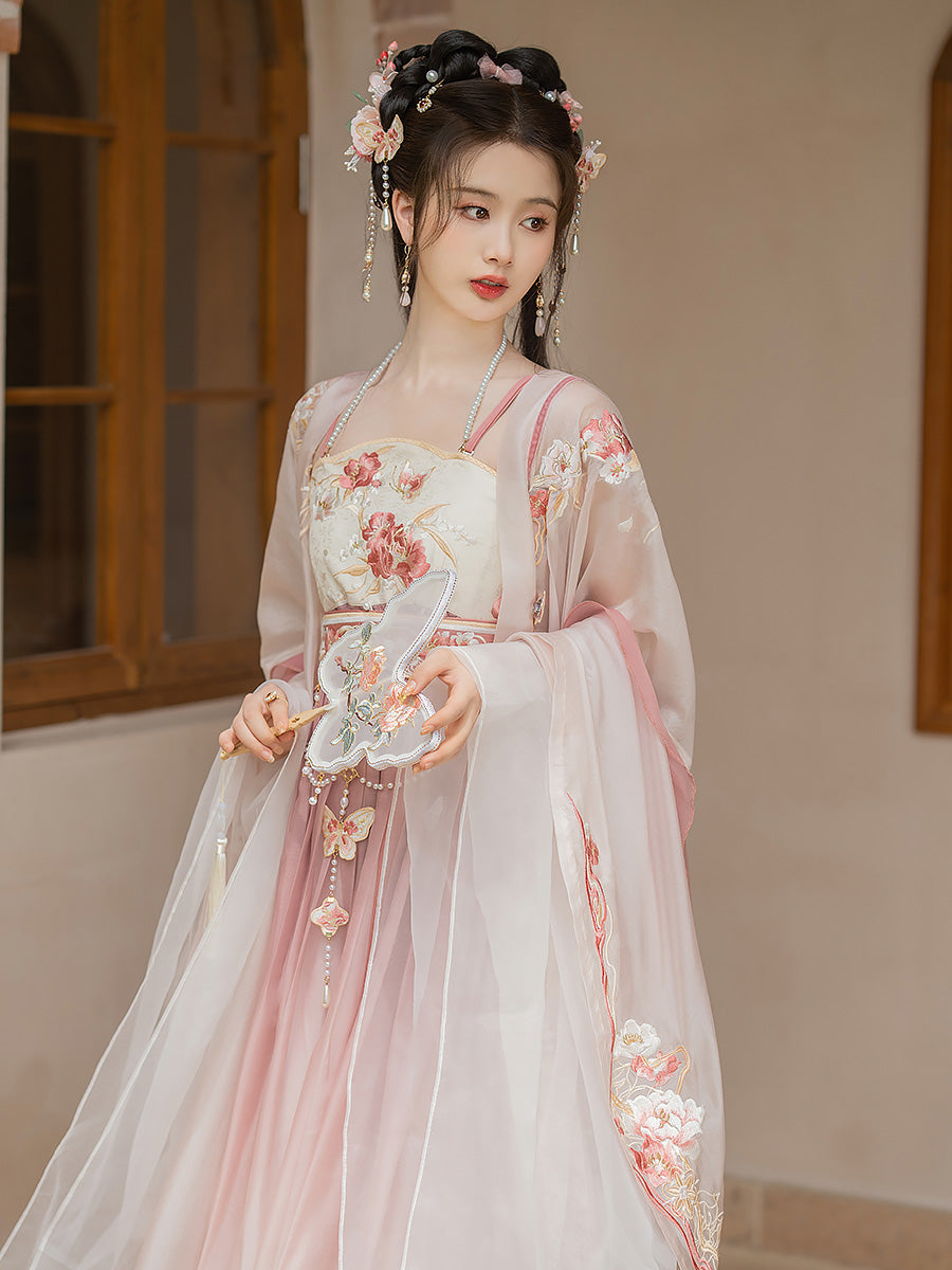 Ruofu 若芙蕖 - Tang Dynasty Style Hanfu Dress Heziqun