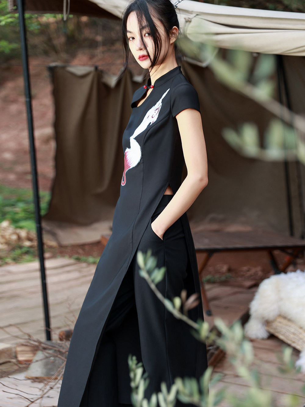 Kitsune - Women's Summer New Chinese Style Cheongsam Dress