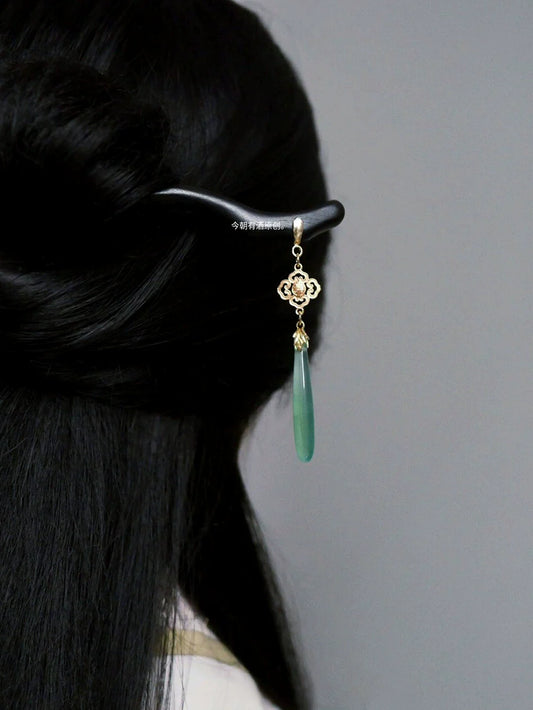 Ebony Hair Stick: Lake Water