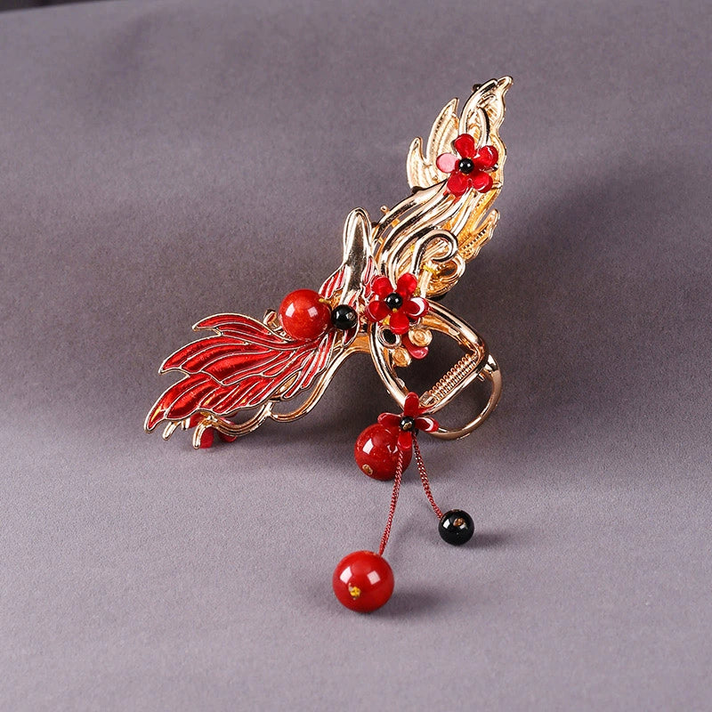 Hair Claw: Phoenix Tail-flower