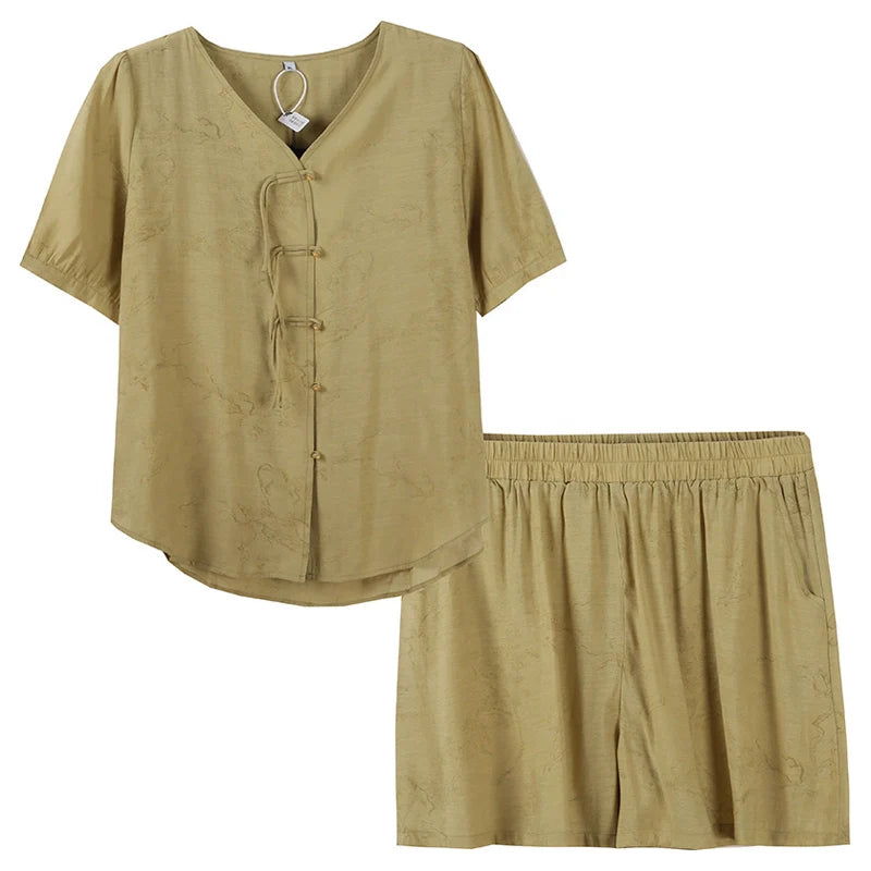 Elle - New Chinese Style Cheongsam Matching Set