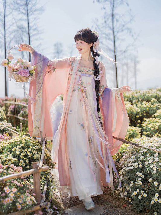 Chuntian Hua 春田花 - Fairy Spring and Summer Daily Tang Dynasty Style Qixiong Ruqun