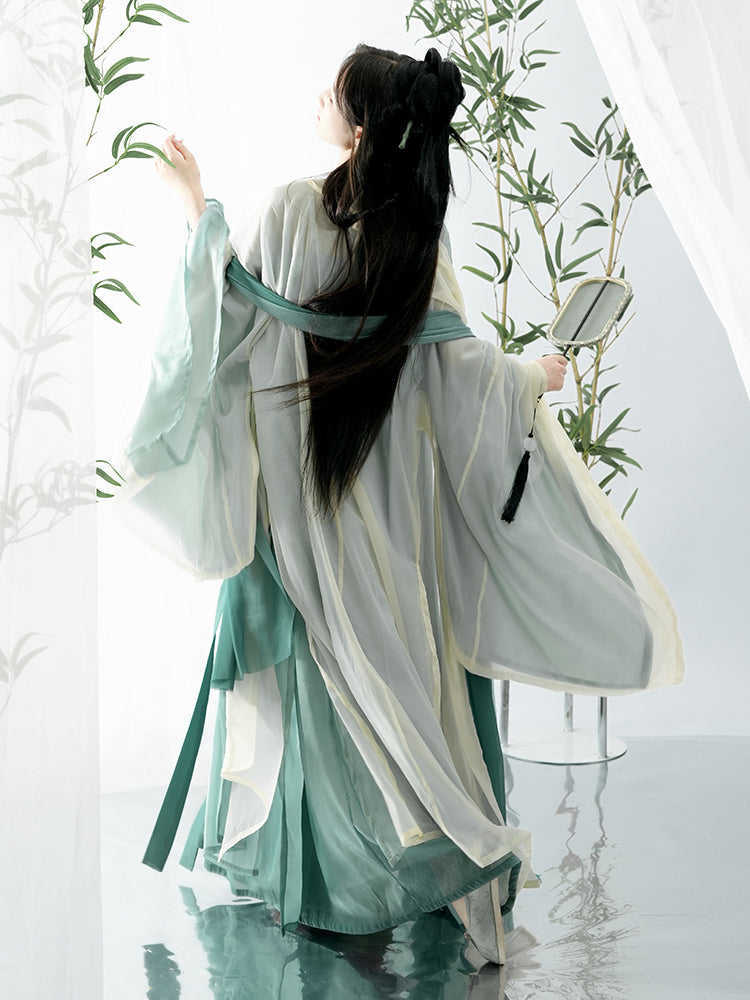 Qing Dai 青黛 - Song Dynasty Style Qiyao Ruqun Hanfu