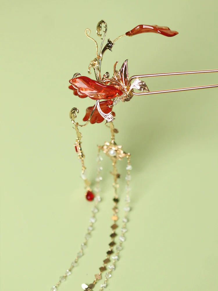Hair Pin: Red Fox