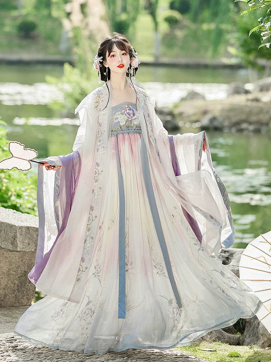 Begonia 折纸海棠 - Tang Dynasty Style Hanfu Dress Heziqun