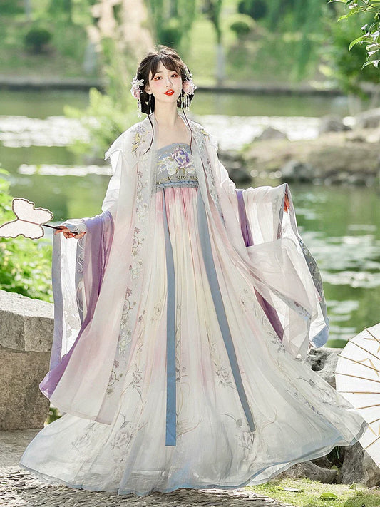 Begonia 折纸海棠 - Tang Dynasty Style Hanfu Dress Heziqun